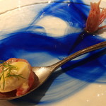 リストランテ サクラ - 2017.5　グレープフルーツ　しまえび　マカデミアナッツのジェラート