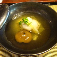 葉山 日影茶屋 - 清水仕立　　百合根と海老　岩石寄せ