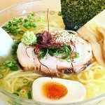 らぁ麺屋まるみ - 和風塩冷やし手もみ半玉