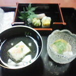 花月 - お椀を頂いてから乾杯