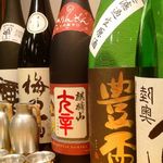 Onitaiji's carefully selected sake! *Details are listed at the bottom of the drink menu!