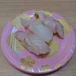 もりもり寿し - 天然白身３点盛り７００円