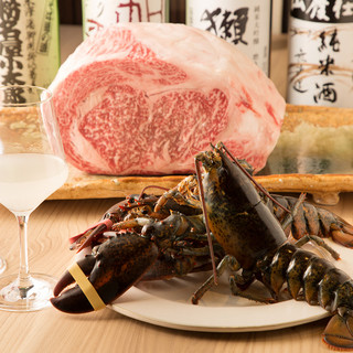 仙台牛を中心とした上質な肉や、新鮮な魚介類