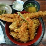 お食事処 はくさい - 山梨市　はくさいの穴子天丼☆