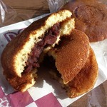 一福桃 - ・手で割ってみた