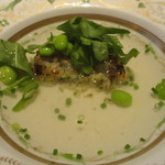 リストランテ 濱崎 - 鮎の焼きリゾット（出汁かけ）