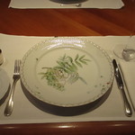 リストランテ 濱崎 - テーブルセッティング