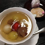 つる幸 - フルーツのゼリーと抹茶