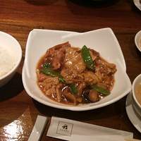 パンダ レストラン - 鶏肉と湯葉としいたけのオイスター