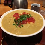 hibari - 冷やしカレーうどん、トマトトッピングの大盛り