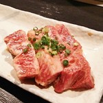 焼肉　近江 - 上ハラミ1300円。