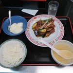 餃子の王将 - 夏野菜の黒酢すぶた フェアセットＡ