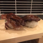 nikutofurenchigushineobisutorotaishuurosshi-ni - 霜降り肉寿司