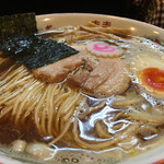 麺座 かたぶつ - ソフトイカ煮干しの追い煮干し中華そば