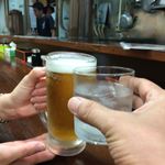 ラーメン神山 - H.29.7.2.昼 黒霧島ロック vs 生ビール de 乾杯♪