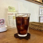 カフェ エストラーダ - ランチプラス50円でアイスコーヒーに変更できます。