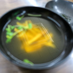 角屋食堂 - 味わい深いお吸い物。ピンボケ失礼。（涙）