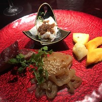 過門香 銀座本店 - 季節の冷菜四種盛り合わせ