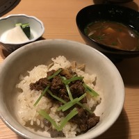 日本焼肉 はせ川 銀座店 - 牛しぐれ煮ご飯