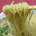 長浜ラーメン - ストレート麺