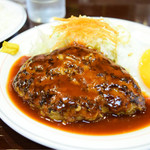ハンバーグの店ベア - ハンバーグステーキ＠税込650円