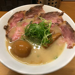 Ramen 辻 - 名古屋コーチンの純製鶏白湯
      (×イベリコ豚増し&コーチン半熟煮玉子)