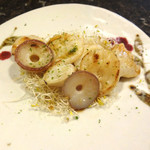 鉄板焼 花 - 柚子風味の生ダコ。