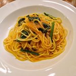 Piatto del Beone - ずわい蟹とほうれん草のトマトソーススパゲッティー