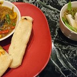 神戸クック ワールドビュッフェ - 夏野菜カレー、ナン、マルゲリータ、ベトナムフォー