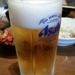 Shichirin Sumibiyakiniku Yuurin - 生ビール