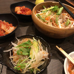 Sumibiyaki Hamazou - 大根と水菜のサラダ