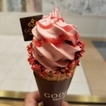 GODIVA - ソフトクリーム（ホワイトチョコレート ストロベリー）