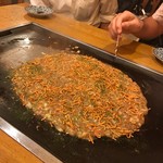 もんじゃ首里 - ＊カレーそぼろもんじゃ（¥700）
＋トッピング ベビースター（¥100）