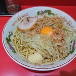 赤ひげラーメン - 2017年7月　まぜそば（ニンニク少し）　800円