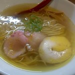 麺肆 秀膽 - 「支那そば・塩(780円)」[平成29年７月７日(金)]