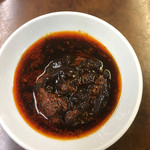 ぎょうざの店 ひょうたん - 味噌、醤油、ラー油の配合