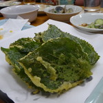 四ツ木製麺所 - エゴマの天ぷら