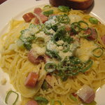 エスト! プロッシモ - 鴨川産ネギとソーセージのフェデリーニ