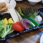 Sumibi Torikyuu - 夏野菜盛り合わせ（580円）