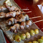 新宿うな鐵 - 白ばら、串巻き、銀杏