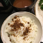 とんかつあさくら - 自家製 鰹？ふりかけ 御飯 赤だし