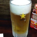 らーめん　喰心坊 - ビール　￥４００