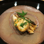 鮨割烹 汐 - 鱸の照り焼き 木の芽のせ