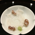 鮨割烹 汐 - 水ダコ 塩とカボスで