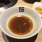 牛角ビュッフェ - 煮干しに負けて完飲できず(^_^;)