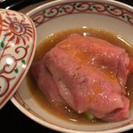 まき村 - 但馬牛のしゃぶすき仕立 トマト アスパラ