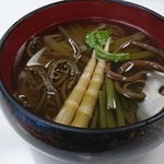 ドライブイン剣 - 山菜そば