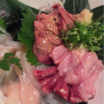 Sumiyaki Mokumoku - 鶏刺し盛り合わせ