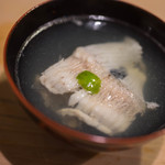 うを徳 - 淡路（あはぢ）星鰈（ほしがれひ）、潮汁（うしほじる）