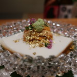 日本料理 幸庵 - 胡麻豆腐の雲丹乗せアップ